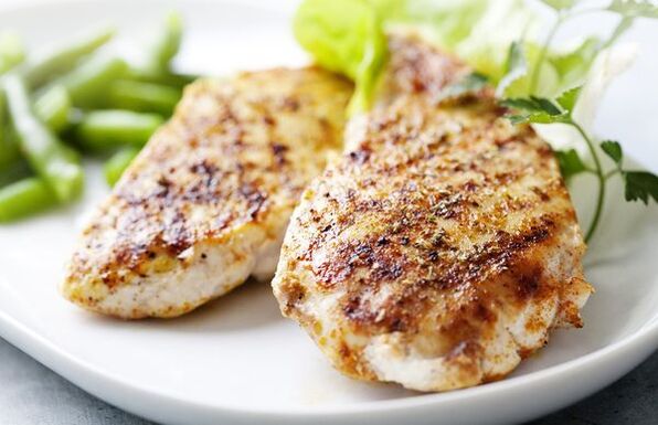 Poulet Broscht Japanesch Ernährung Plat