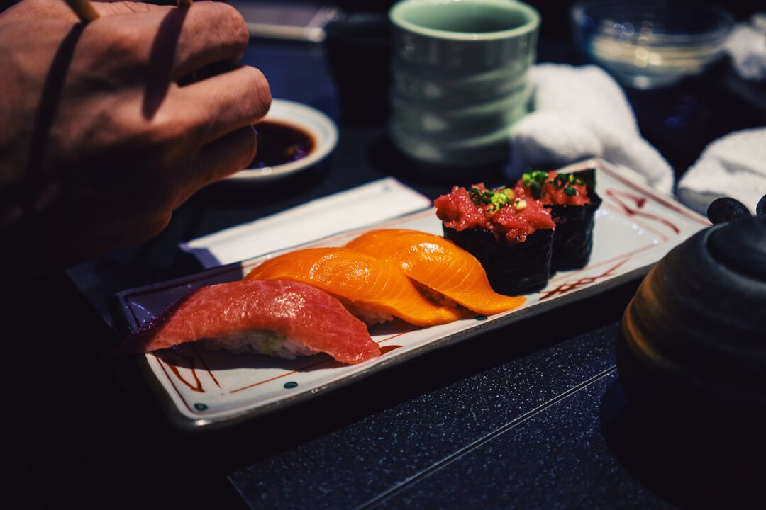 Sushi fir déi japanesch Diät